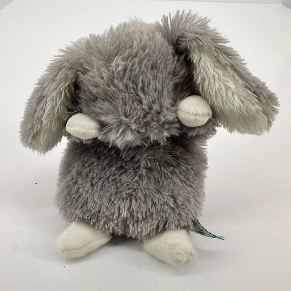 Bunnies By The Bay Wee Bloom Bunny Rabbit Plush Stuffed Animal Gray 8” Baby Toy - Picture 1 of 7